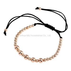 Fashion Jewelry Handmade Round Copper Bead Bracelets Men Women