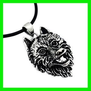 Stainless Steel Wolf Pendant