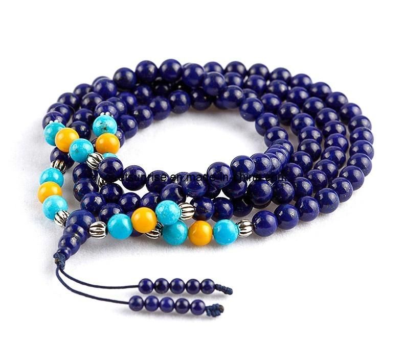 Optimized Processing Turquoise Bead Necklace with Donuts Pendant
