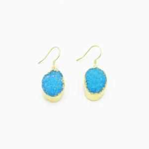Hot Selling Fashion Natural Crystal Earrings Jewelry