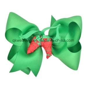 Handmade Ribbon Bow Christmas Hair Accessories Hair Clip