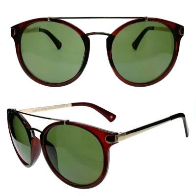Double Bridge Plastic Fashion Sunglasses
