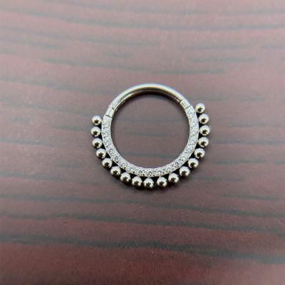 New ASTM F136 Titanium Body Jewelry Multi-Purpose Rings Ear Ring Lip Ring Nose Ring Piercing