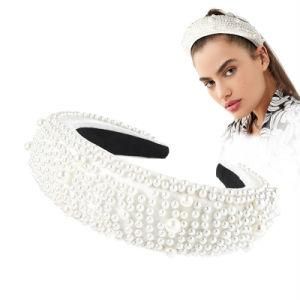 2021 Hot Sale Luxury Pearl Bridal Headband Hair Accessories New Designer Wedding Hair Bands