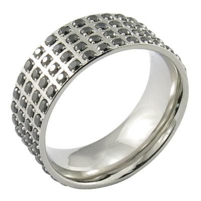 Men 925 Sliver Wedding CZ Ring
