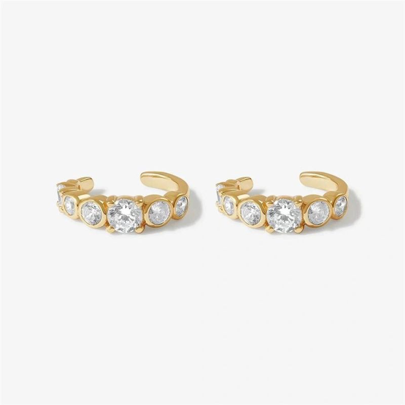 Best Quality Hot Sell 18K Gold Plated Mini Hoop Ear Cuff for Women Fashion Jewelry and Accessories