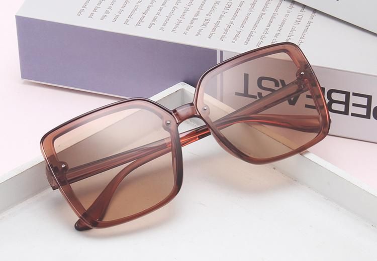Sunglasses 2022 Square Retro Women Big Frame Sun Glasses Black Fashion Gradient Oversized Shades Sunglasses