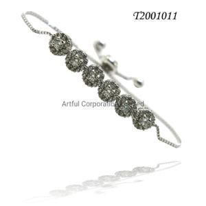 Fashion Adjustable Bracelet Silver Bracelet Jewelry Rhodium Plating