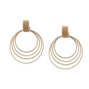 Fashion Accessories Imitation Jewelry Women Fashion Gold Knot Earrings