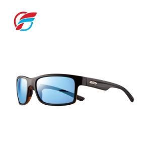Eyewear Manufacturer Tr90 Plastic Mens Sporty Sunglasses Shades with Polarized Mirror Lens