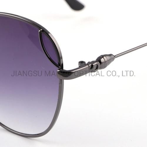 Ellipse Blue Lens Female Comfortable Sunglasses