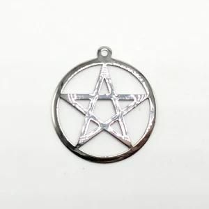 Fashion Stainless Steel Jewelry Silver Star Pendant Necklace