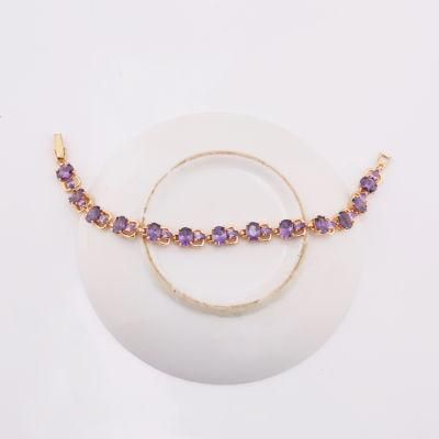 2020 HD Ruby Zircon Gold Bracelet Jewellery Cheap Wholesale in Guangzhou