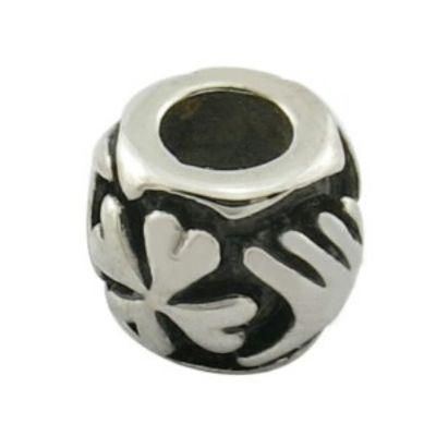 Fashion 316L Stainless Steel Logo Beads