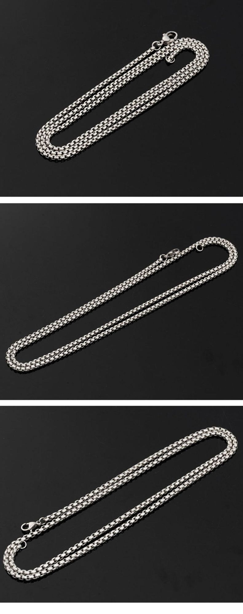 Stainless Steel Vacuum Color Preservation Vacuum Plating 18K Gold Square Pearl Necklace, Environmental Protection and Colorless Ssnl2811
