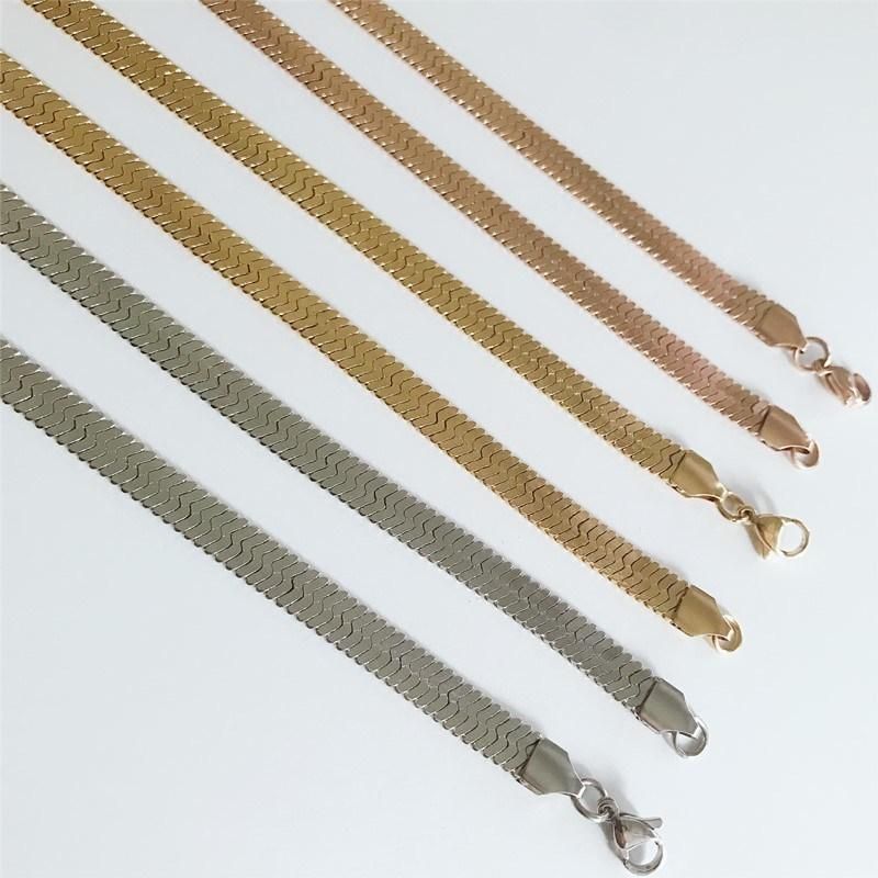 Custom Design Herringbone Jewelry for Fashion Accessories Necklace Bracelet