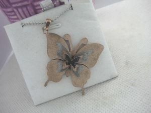 Fashion Stainless Steel Butterfly Pendant (PX1349)