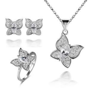 Fashion Micro Pave Setting Bridal Wedding 925 Silver Jewelry