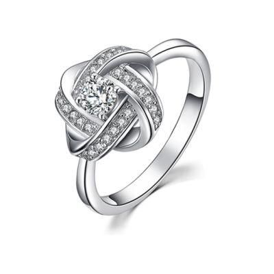 925 Sterling Silver Jewelry Cubic Zirconia Rings Wedding Jewelry Set Fashion Accessories