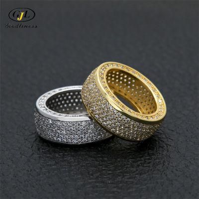 Hip Hop New Zircon Micro Men&prime; S Diamond Ring