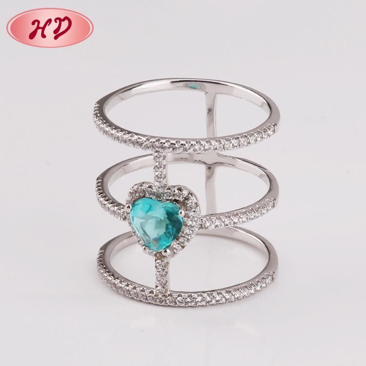 Luxury Design Cubic Zirconia Wedding Rings for Female
