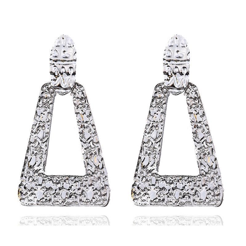 Metal Hanging Earring Geometric Statement Earring Fashion Accessories Jewelry