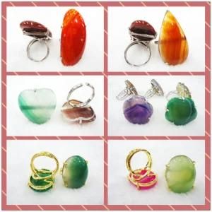 Fashion Jewelry Ring, Gemstone Agate Jewelry Ring, Fashion Stone Beads Jewelry Ring (3283)