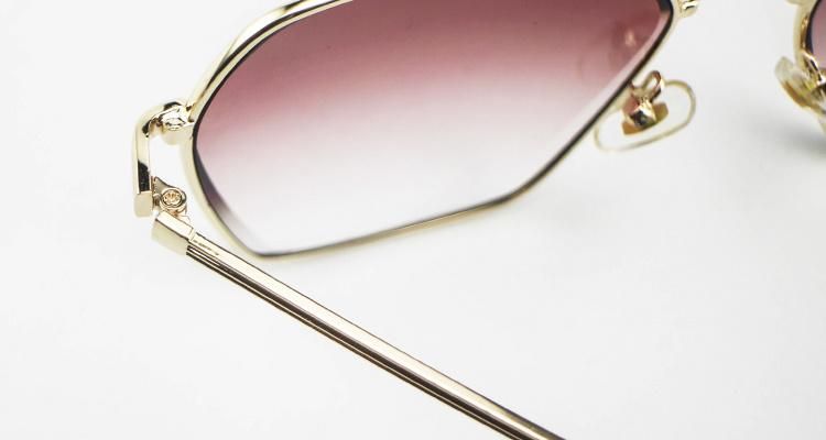 Contract Custom Logo Ready Metal Frame Women Sunglasses