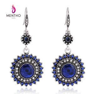 Fashion Bohemian Ancient Jewelry Sunflower Shape Alloy Earrings for Women