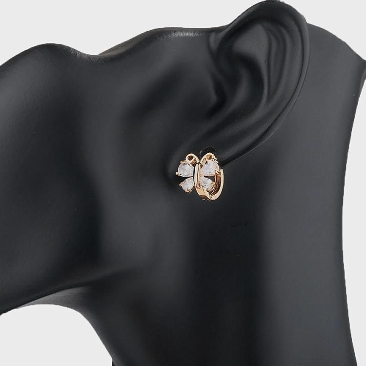 2020 Gold Plated Earring Jewelry Brass Hoop Huggie Earrings for Women