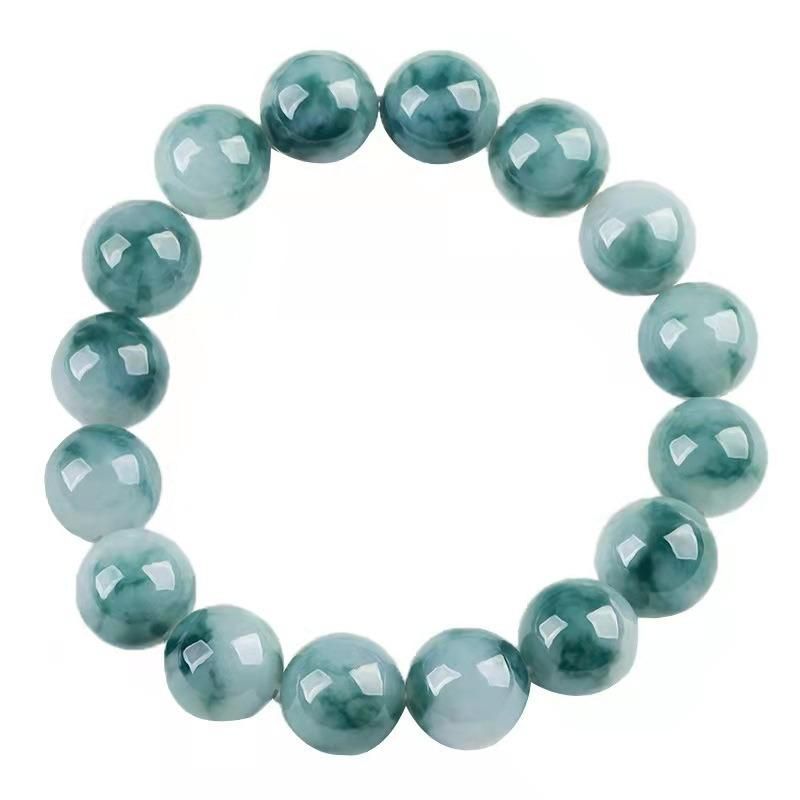 Fashion Jewelry Natural Stone Pave Green Chalcedony Bracelet