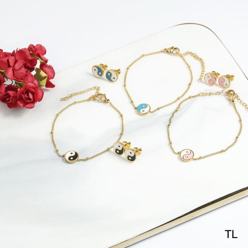 Manufacturer Custom High Quality Fashion Jewelry China Guangzhou Factory New Arrivals Trendy 14K 18K 24K Bracelet Stainless Steel