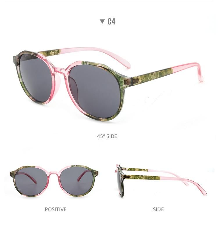 2022 Newest Design Colorful Frame Contrast Pattern Fashion Over Sunglasses High Quality Luxury Sun Glasses Custom Logo