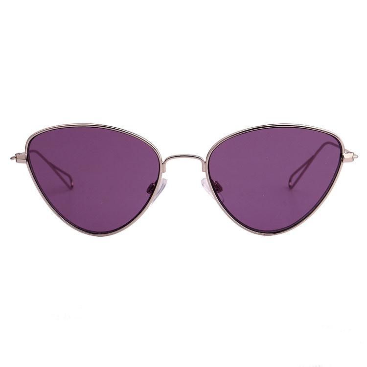 2019 Oval Shape Fashionable Metal Sunglasses