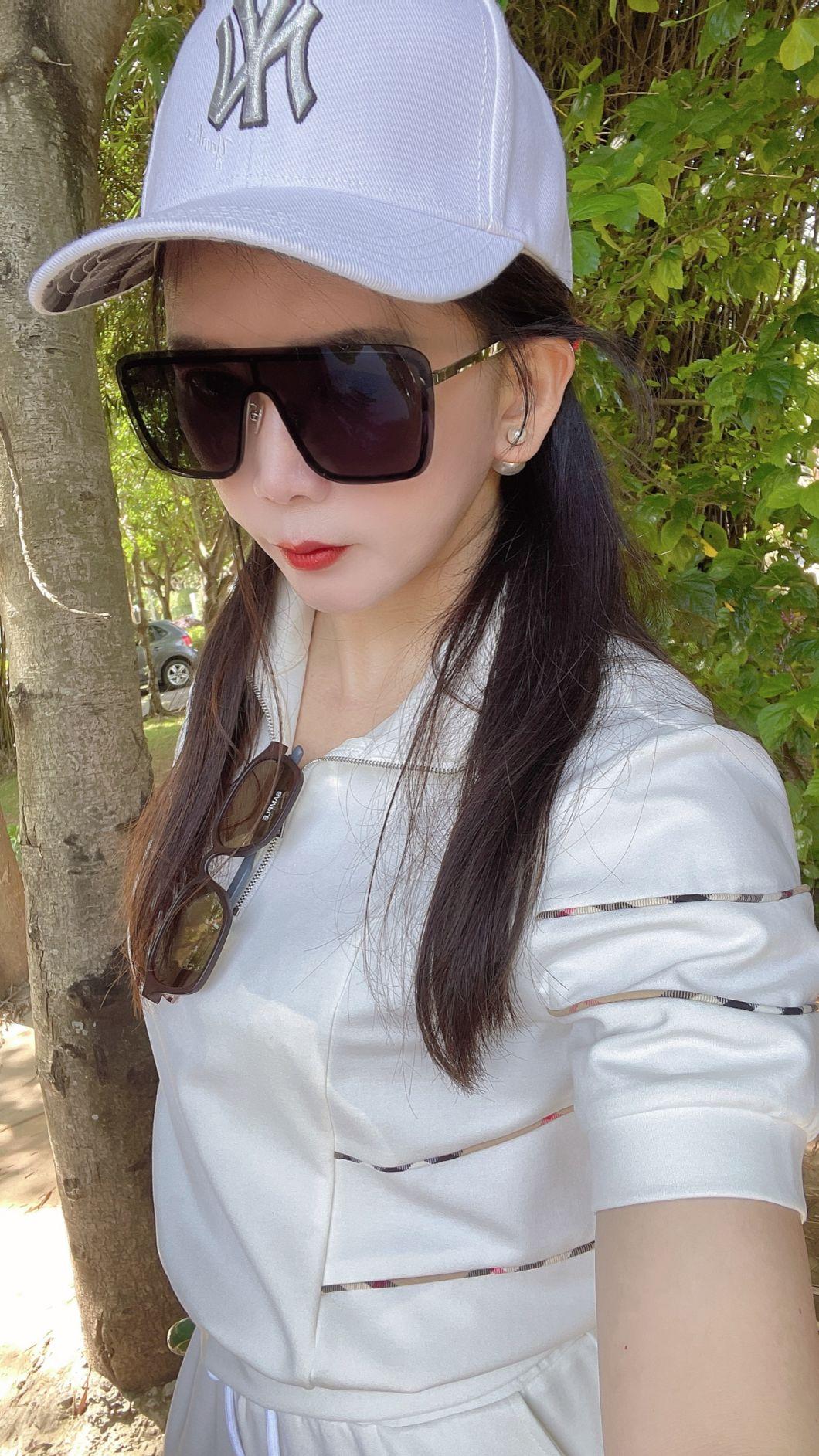 Premium Quality Fashion One Piece Sunglass Most New Trendy Metal Sunglasses Women Styles