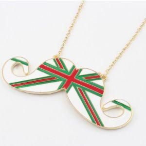 New Fashion Zinc Alloy Mustache Design Necklace Fashion Jewelry (MZZX33211)