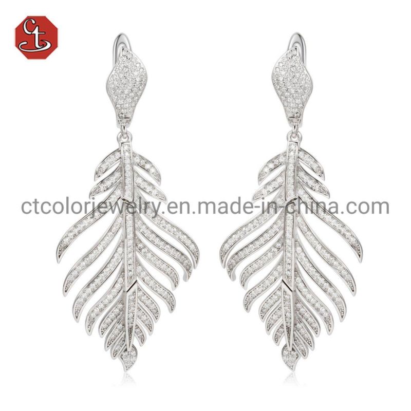 Fashion earrings for women small bling hot sale silver Earring