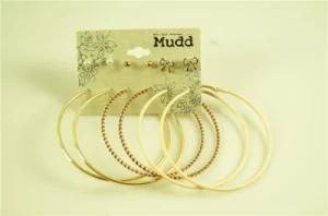 Textured Alloy Hoop Earring Sets