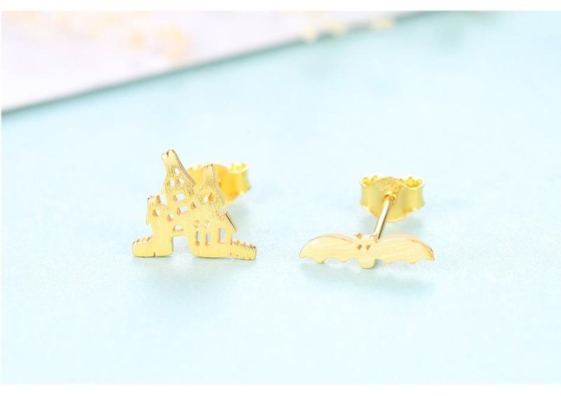 Castle and Bat Shape 925 Sterling Silver for Women
