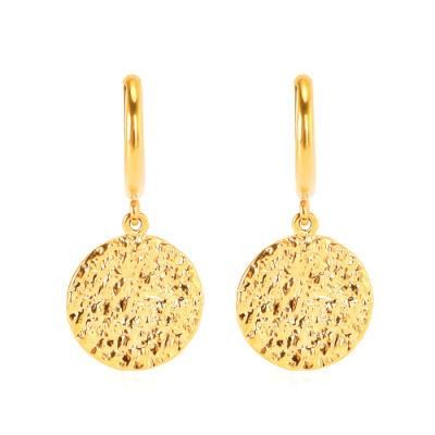 Natural Rock Display Hoop Earring Microns Jewelry for Women