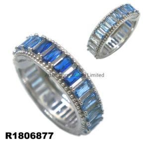 New Style Blue Gradualsilver Ring Fashion Rings Jewelry