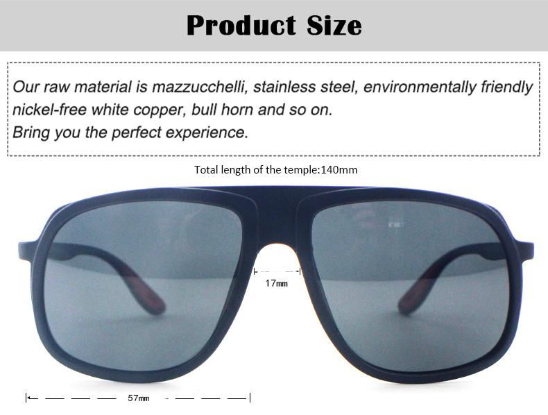 P0052 Classical Matte Texture Design Stock Polarized Men Sunglasses