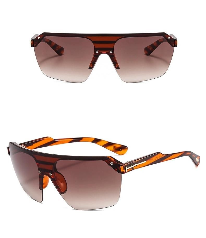 Hot Selling T-Shaped Retro Big Frame Sunglasses