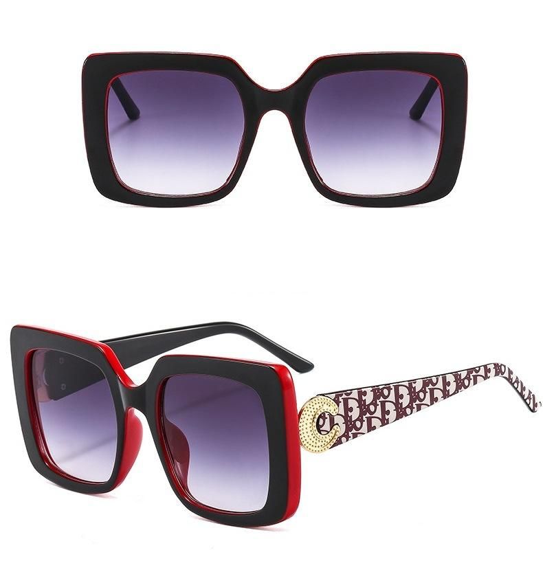 2021 New Arrivals Fashion Designer Square Frame Women Oversized Shades Sunglasses