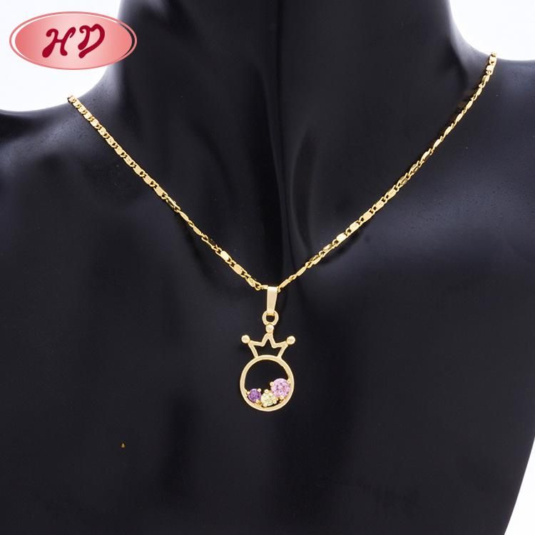 18K 14K Gold Plated Necklace Earrings Jewelry Set for Lady