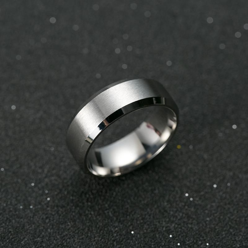 Vintage Fashion Accessories Titanium Black Men Rings Fashion Jewelry