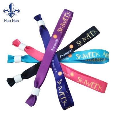 Hot Sale Custom Wristband/Fabric Festival Wristband/Polyester Wristband for Event