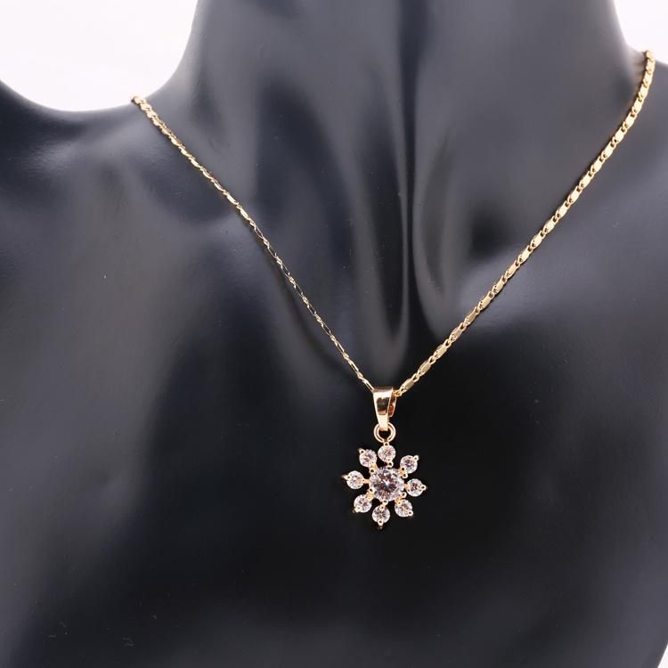 Costume Wholesale Fashion Imitation Gold Silver Stainless Steel Charm Jewelry with Earring Sets Pendant Necklace