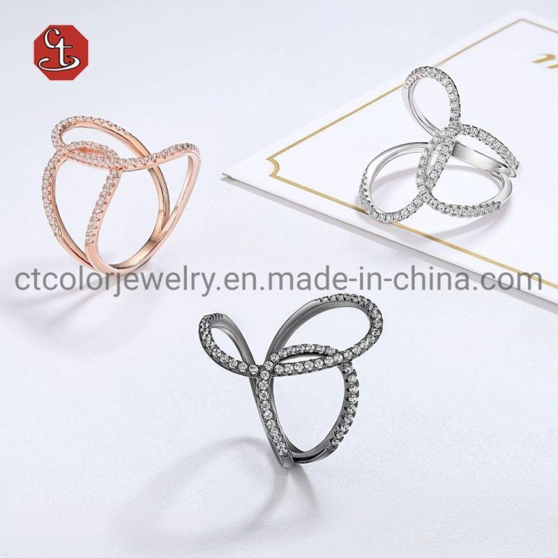 Fashion Jewerly 925 Sterling Silver Euorpe CZ Rings Jewellery for Womend and Men