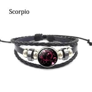 Black Weave Multilayer Leather Bracelet